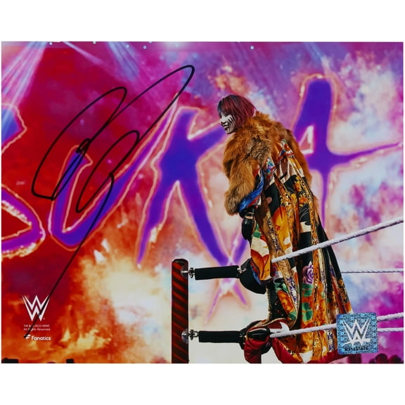 Asuka WWE Autographed 8" x 10" In Ring Standing on Ropes Photograph - Fanatics Authentic Certified