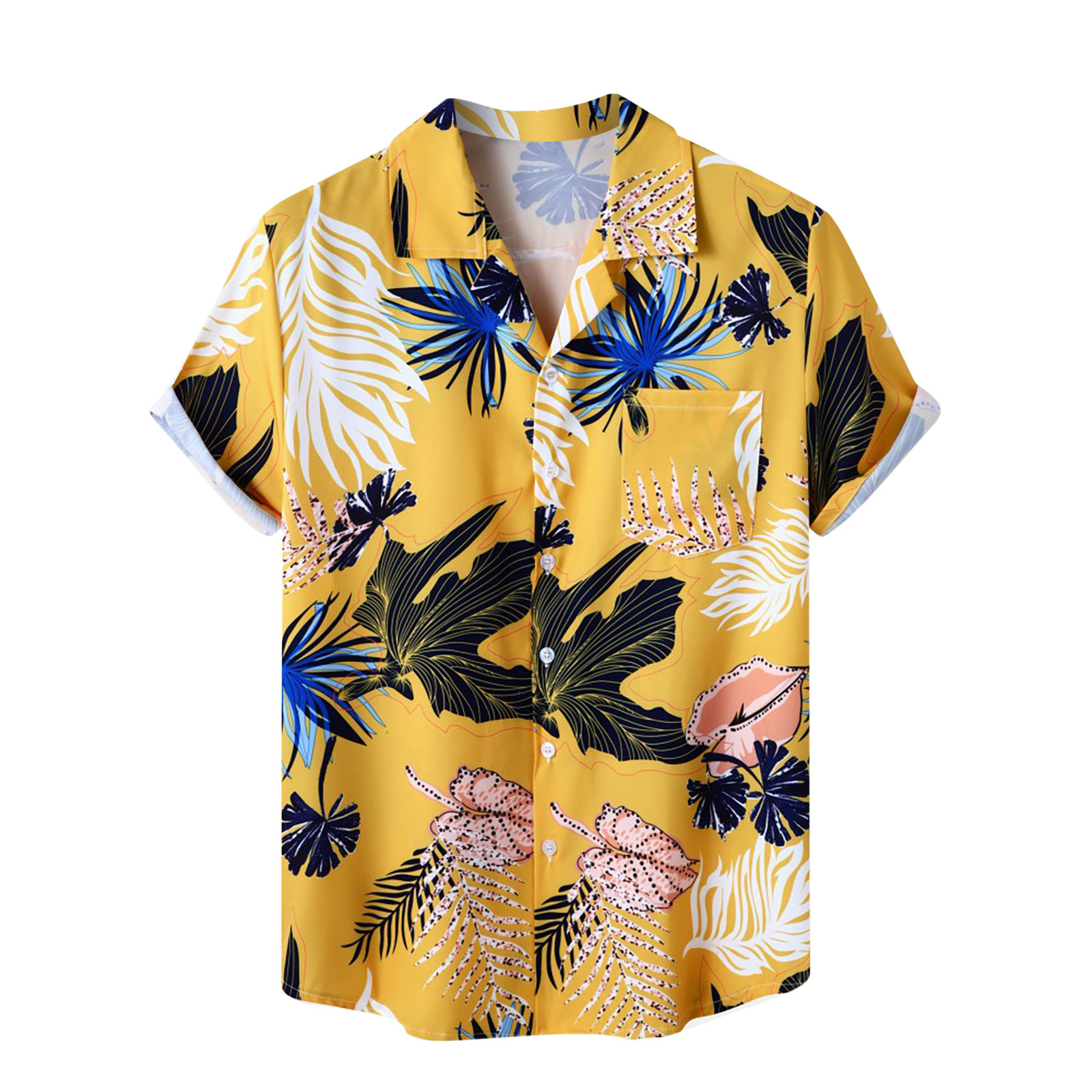 OGLCCG Hawaiian Shirts for Men Regular Fit Short Sleeve Button Down