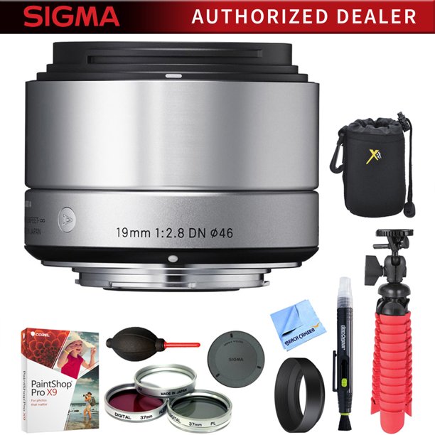 Sigma 19mm F2 8 Ex Dn Art Lens For Sony Silver 40s965 With Accessories Bundle Walmart Com Walmart Com