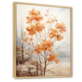 thumbnail image 2 of Designart "Peach Hued Maple Abstraction II" Tree Maple Floater Framed Wall Art Prints, 2 of 5