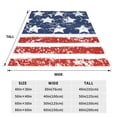 thumbnail image 3 of Pofeuu USA Colors Stripes1 Print Ultra-Soft Micro Fleece Blanket,for Bed Or Sofa,All Season Throw Blankets Flannel Blanket-50"x40", 3 of 7