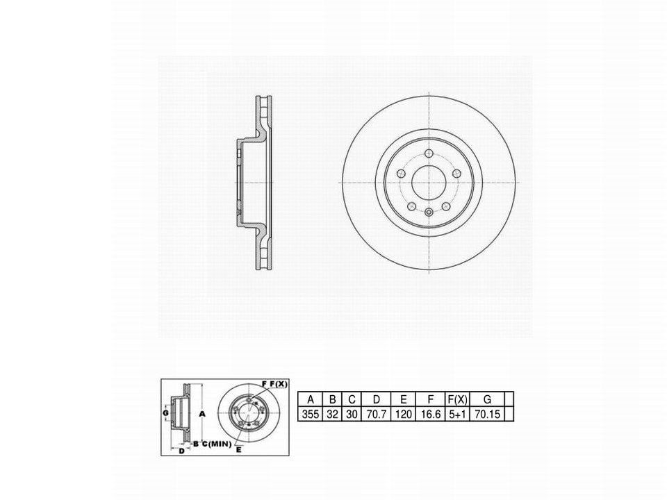 Winstop Brake Rotor, Front WS250463, Tesla S 2021-2012
