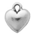 thumbnail image 1 of Sterling Silver 16" 1mm Box Chain Mini Smooth Puffy Heart Pendant Necklace, 1 of 2