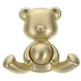 thumbnail image 5 of KALLORY 1Set Bear Shape Hooks Metal Wall Mounted Hangers for Living Room Decorative Use Golden Zinc Alloy, 5 of 8