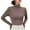 Khaki, variant on hotojiny Turtleneck Thermal Shirts for Women Winter Warm Soft Fleece Lined Base Layer Tops Long Sleeve Underwear