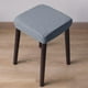 thumbnail image 5 of Funda de cojín para taburete de bar cuadrado con cojín de asiento de taburete elástico elástico; Gris B, 5 of 9