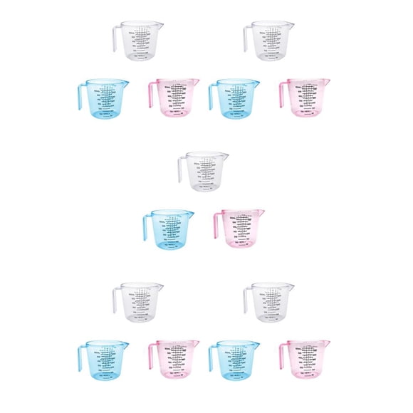Bearachild 3 Tallas Medición Jarra Plástico Transparente Cocina Hornear Juego Harina Azúcar Type7 NO7 Bearachild CBP092445