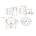 thumbnail image 3 of BIBABLYKE 12V Metal Gearboxes Reducer Electric Brush Geared Reduction Motor Electric Engine Reductor Metal Gear Gearboxes Reducer, 3 of 7