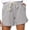 Gray, variant on Vivianyo HD Shorts for Women Summer Clearance Womens Plus Size Drawstring Casual Elastic Waist Pocket Loose Solid Shorts Pants