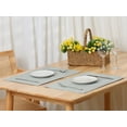 thumbnail image 6 of Unique Bargains Placemats Set of 6 Heat Resistant Place Imitation Linen Place Table Mats Light Grey, 6 of 6