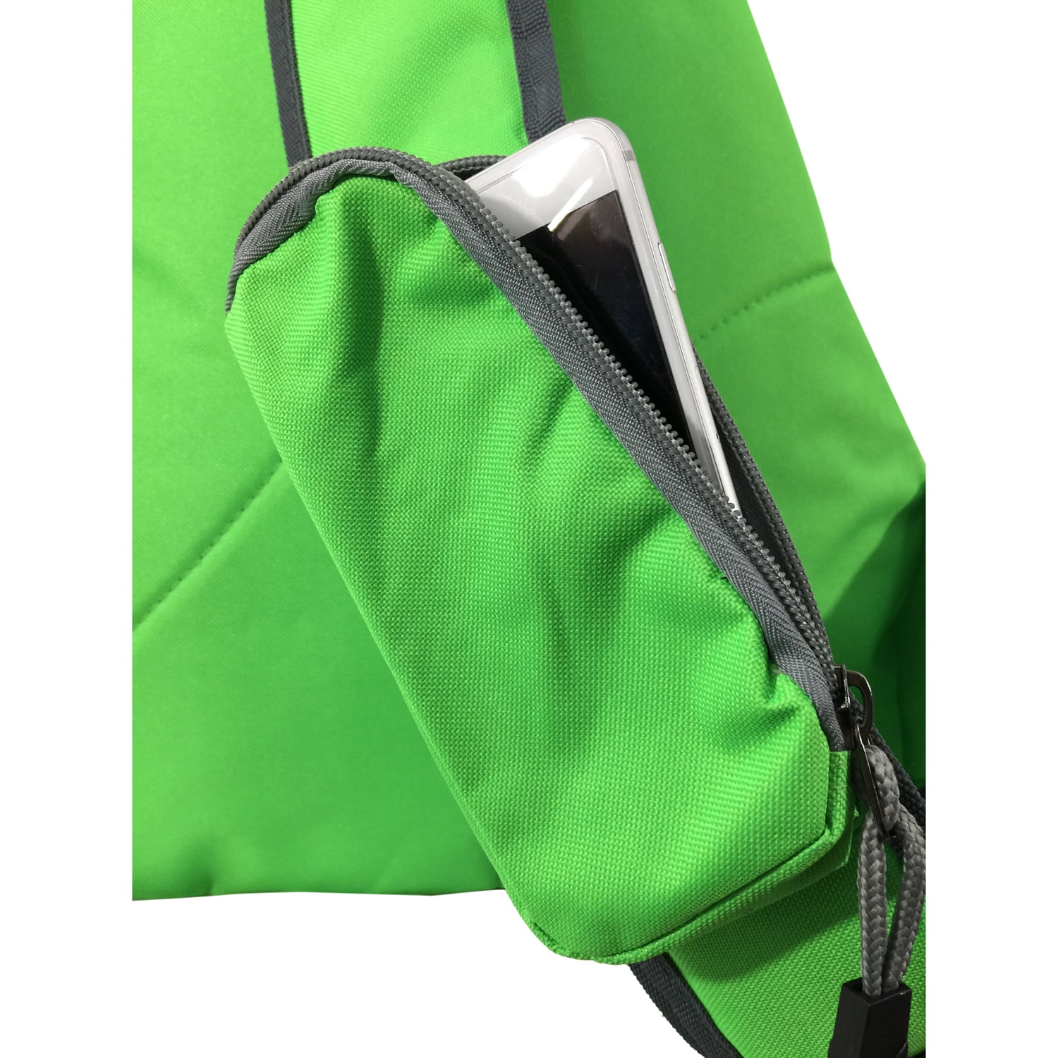 K-Cliffs 19 inch Unisex Reflective Sling Messenger Backpack Bright Green Student  Daypack