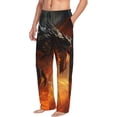 thumbnail image 6 of Disketp Fiery Dragon Of Chaos Men's Pajama Pants - Ultra Soft Fleece Sleep and Lounge Pants (Size: S-XXL)-Medium, 6 of 6