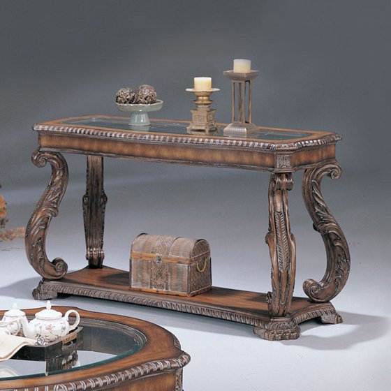Coaster Furniture Glass Top Sofa Table