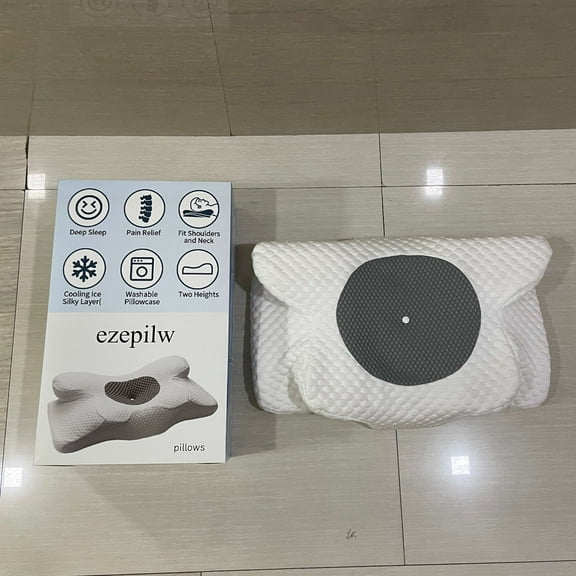 ezepilw pillows,Dream Without Pain Cervical Neck Pillow for Sleeping, Ergonomic Side Sleeper Pillows for Adults, Cooling Orthopedic Pillow for Neck Relief Support