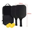 thumbnail image 3 of Juego de pickleball de 2 Raquetas Cola con agarre antideslizante y pelotas de pickleball, 3 of 7