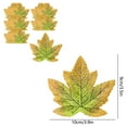 thumbnail image 3 of 50PCS Artificial Maple Leaves Orange | Fall Decor 3.9"x3.5" | Faux Autumn Leaves for Thanksgiving Wedding Party Harvest, Plastic Realistic Vein Pattern, Seasonal Table Centerpieces, 3 of 7
