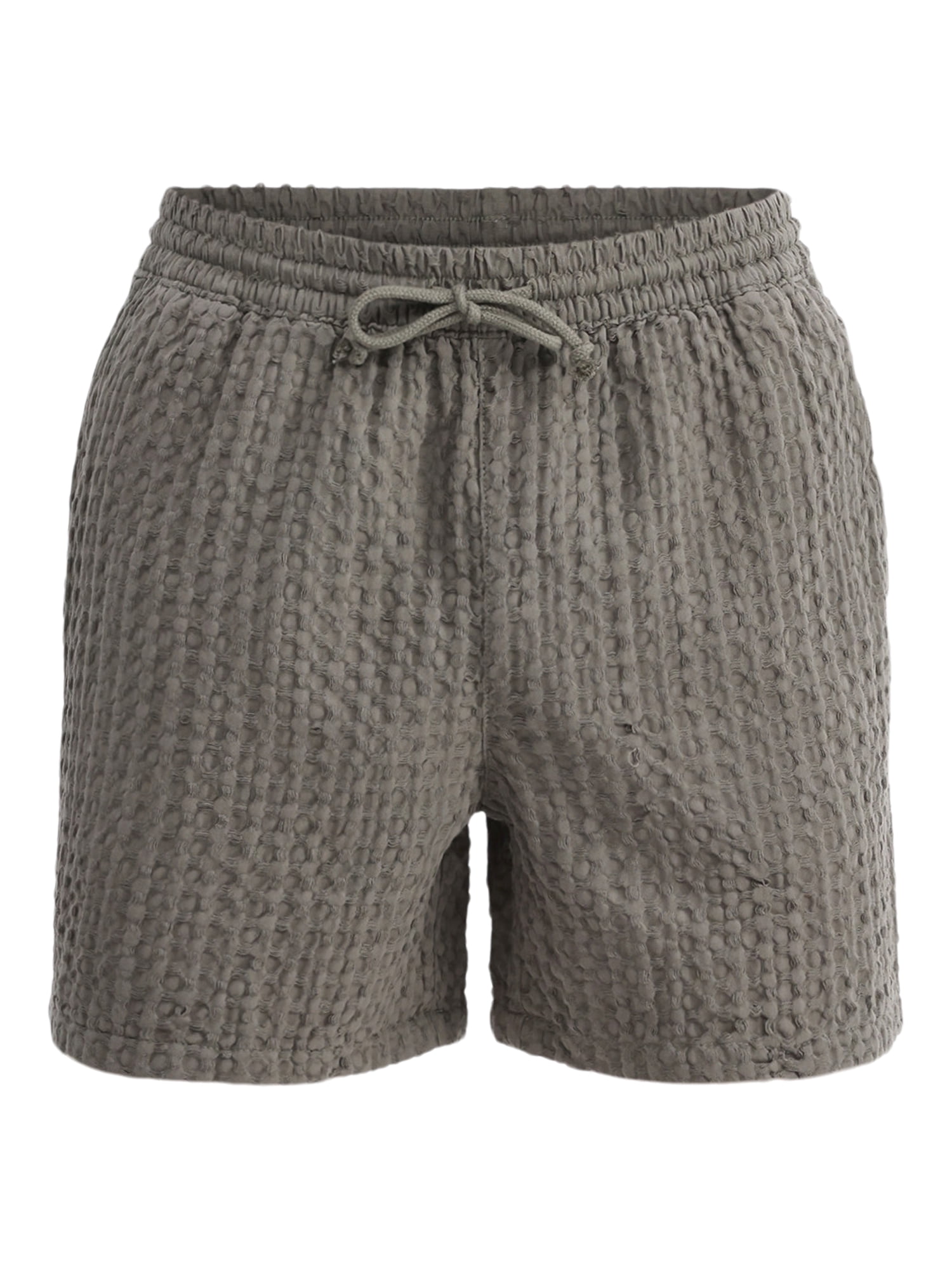 No Boundaries Men's & Big Men's Waffle Textured Pull On 6" Shorts, Sizes XS-5XL