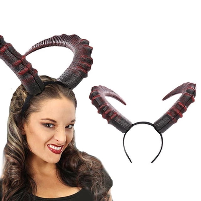 Decoraciones De Halloween Devil Horn Accesorios Para El Cabello Prom Diadema Para Masquerade Carnival Halloween Minnieouse HA037221-00