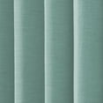 thumbnail image 3 of TWOPAGES Cotton Blend Curtain Room Darkening Pinch Pleat Textured Curtain for Bedroom, 1 Panel, 52"x108L, Aqua Haze, 3 of 5