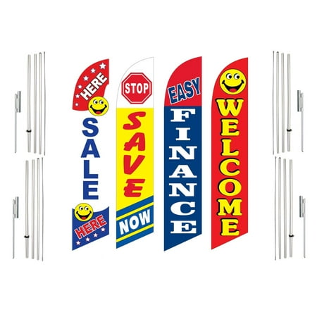 4 Swooper Flags With 4 Pole Kits Sale Here Save Now Easy Finance Welcome
