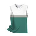 thumbnail image 4 of Flash Deal Hassda Camisole pour Femmes Mode Confortable Décontracté Couleur Unie Couture Col Rond Haut Sans Manches pour Femmes Vert TTTG, 4 of 5