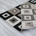 thumbnail image 7 of Allstar Black Modern Geometric square design Area Rug (3' 9" x 5' 1"), 7 of 7