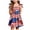 Brick Red, variant on Faraee 4th of July Toddler Girl Outfit Smocked USA Sleeveless Dress Kids Summer Patriotic Clothes American Flag Sundress (2-3T,Brick Red)