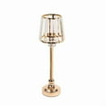 thumbnail image 2 of Balsa Circle 2 Gold 15" Metal Votive Candle Holders Clear Crystal Glass Lamp Shade Party Events Decorations, 2 of 8