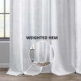 thumbnail image 3 of Rice White Heavy Faux Linen Curtain (1 Panel), Rice White, 50W X 120L, 3 of 8