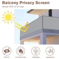thumbnail image 2 of Sunny Guard 3'X10' Light Grey Balcony Deck Privacy Screen Fence Apartments Railing Screen Heavy Duty Wind Screen For Outdoor Deck Backyard Patio Privacy(We Make Custom Sizes), 2 of 5