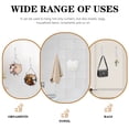 thumbnail image 6 of 4Pcs Curtain Holdbacks Curtain Tiebacks Hooks Tie Backs for Curtains Curtain Holders for Wall Curtain Holder Curtain Tie Backs Wall Mount for Living Room, Bedroom and More(White), 6 of 7
