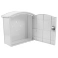 thumbnail image 1 of OUNONA 1Pack Hanging Mailbox Lockable Plastic White for Garden Use, 1 of 8