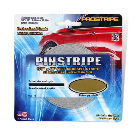 Sharpline Prostripe Pinstriping Tape [Single Stripe]: 1/8 in. x 40 ft. (Gold Metallic)