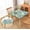 Easter Pattern 1, variant on Round Fitted Brown Tablecloth with Elastic for 60 inch Tables No Slip Cloth Table Covers Washable Stretchy Table Cloths for Kitchen Dining Outdoor Party
