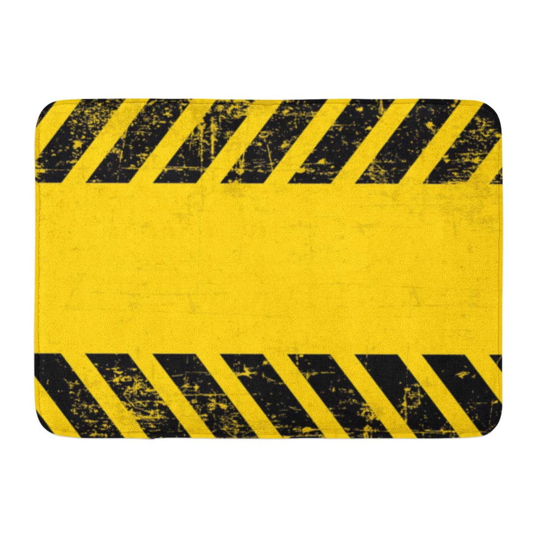 GODPOK Orange Industry Yellow Caution Grungy and Worn Hazard Stripes