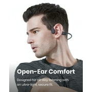 Shokz OpenRun Mini Bone Conduction Waterproof Bluetooth Headphones for Sports, Black, 1