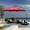 Red, variant on Yangming 12 FT Curvy Aluminum Patio Umbrella Offset Umbrella, Patio Cantilever Umbrella with Base,Champagne