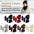 thumbnail image 6 of REDESS Winter Hat, Scarf & Glove Set for Men and Women,Black, 6 of 7