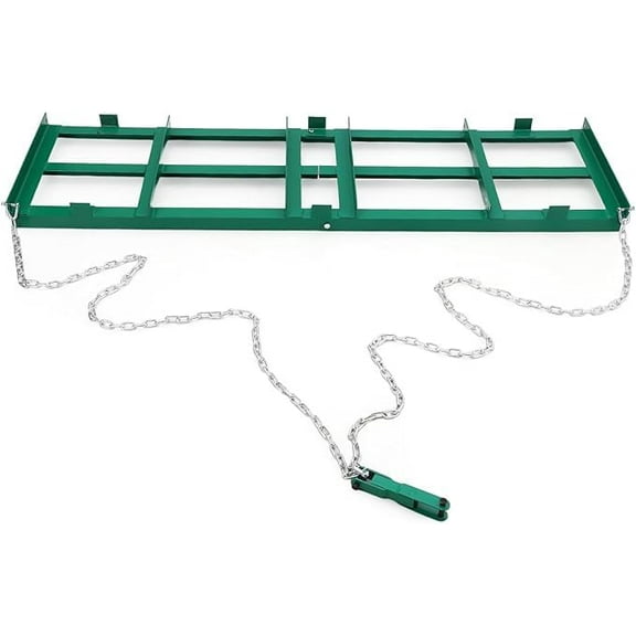 Accreate 96" (8FT) Heavy Duty Driveway Drag Harrow, Steel Landscape Leveling Tool for Gravel, Dirt & Sand, Tow Behind ATV/UTV, Tractor & Lawn Mower