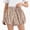 Pink, variant on Girls Summer Solid Color Flower Print Elastic Waist Casual Bloomer Shorts for Toddler Kids Ages 0-5