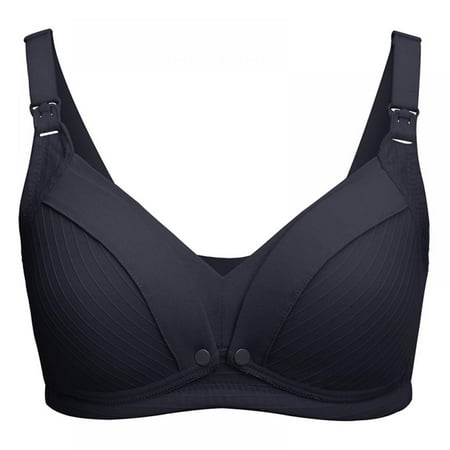 

Xmarks Mother Open Breast Nursing Bra Maternity Nursing Bralette Wire Free Sleep Bra Black 75C/34C