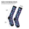 thumbnail image 4 of Rateoe Blue Skull Flower Compression Socks for Women and Men 20-30mmHg-Circulation Support Socks Knee High Nurse Pregnant Running Medical and Travel Athletic, 4 of 7