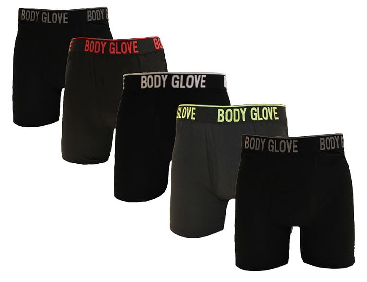 Boy's Underwear Boxer Briefs 5-pack Cotton Polyester Fast Ship Body Glove 