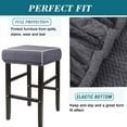thumbnail image 5 of TOYAN Chair cover simple rectangular stretch dressing table stool cover dustproof washable counter stool cover chair cover, 5 of 5