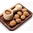thumbnail image 3 of Abridor y pelador de nueces innovador para uso doméstico, elaborado con madera maciza duradera Clip de madera de nogal multiusos, 3 of 5