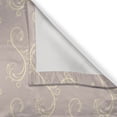 thumbnail image 3 of Ambesonne Floral Kitchen Curtains, Nude Toned Curlicue Design, 55"x45", Cream and Pale Salmon, 3 of 3