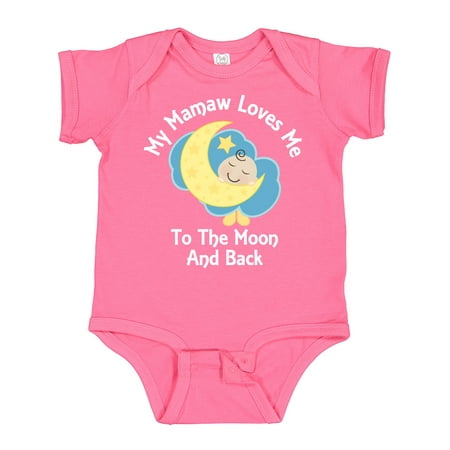 

Inktastic Mamaw Grandma Loves Me Girls Boys Boys or Girls Baby Bodysuit