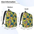 thumbnail image 3 of Naloa Retro Boho Elephants Canvas Backpack for Men Women Rucksack Casual Travel Daypack College Tote Satchel Bookbag for Teens-Small, 3 of 7