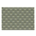 thumbnail image 1 of Vintage Cutting Board, Traditional Pattern Classic Rich Ornaments on Grey Symmetric Royal Motifs, Decorative Tempered Glass Cutting and Serving Board, Large Size, Grey and Yellow, by Ambesonne, 1 of 1