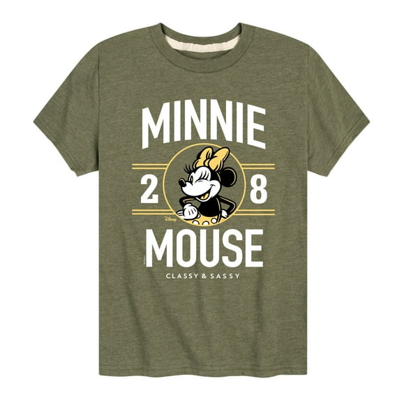 Disney - Minnie Mouse - 1928 Classy & Sassy - Youth Short Sleeve Graphic T-Shirt